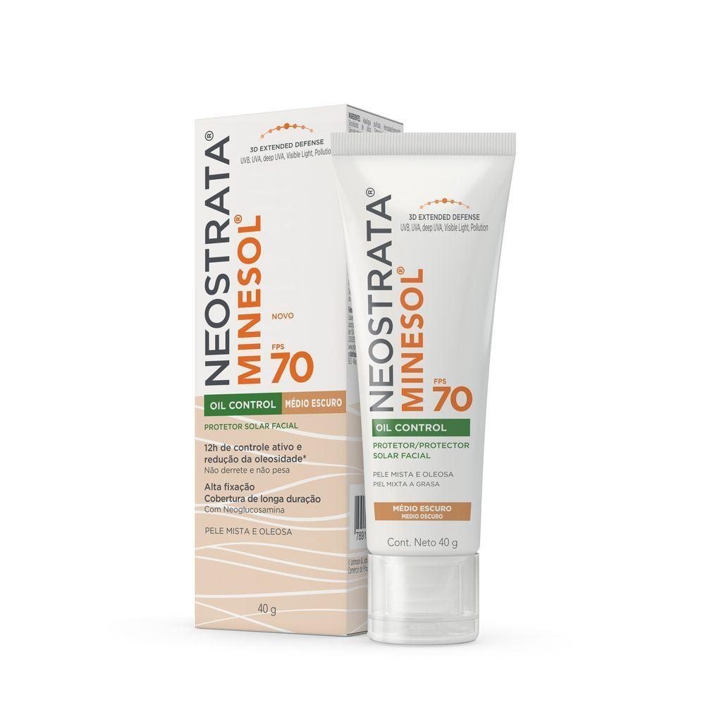 Protetor Solar Facial Neostrata Minesol Médio Escuro Fps70 40g