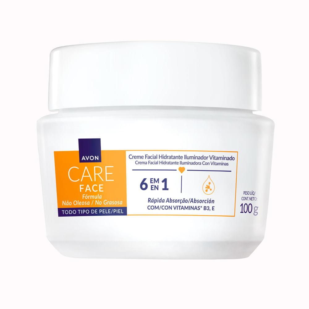 Creme Face Avon Care Hidratante Iluminador Vitaminado 6 Em 1 100g