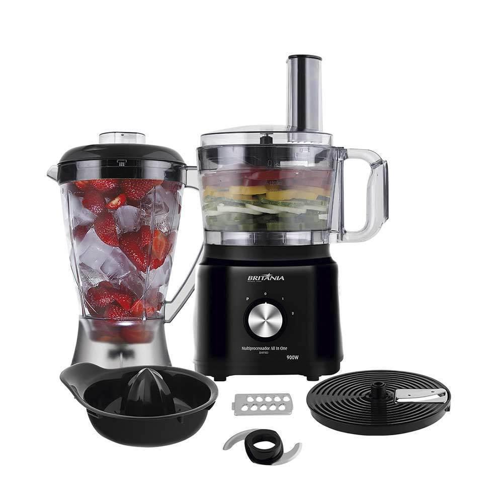 Multiprocessador De Alimentos Britânia Bmp900p 5 Em 1 - 127V