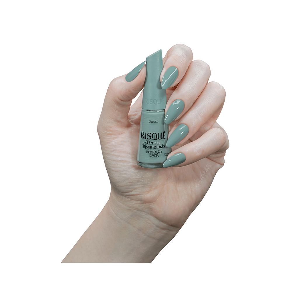 Esmalte Risqué Deusas Inspiradoras Inspiração Divina Verde