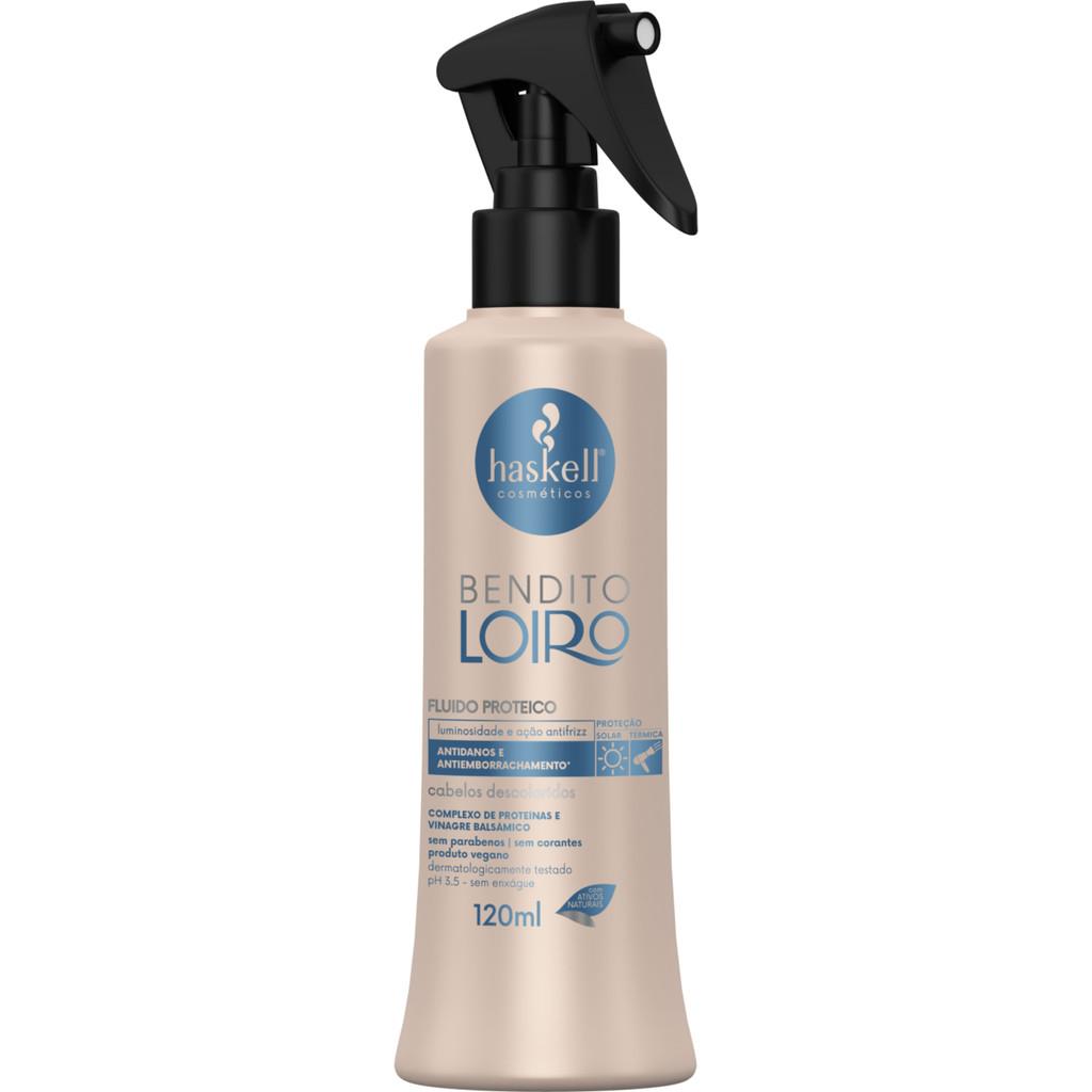 Fluido Proteico Finalizador Bendito Loiro 120ml Proteção E Brilho Para Cabelos Descoloridos