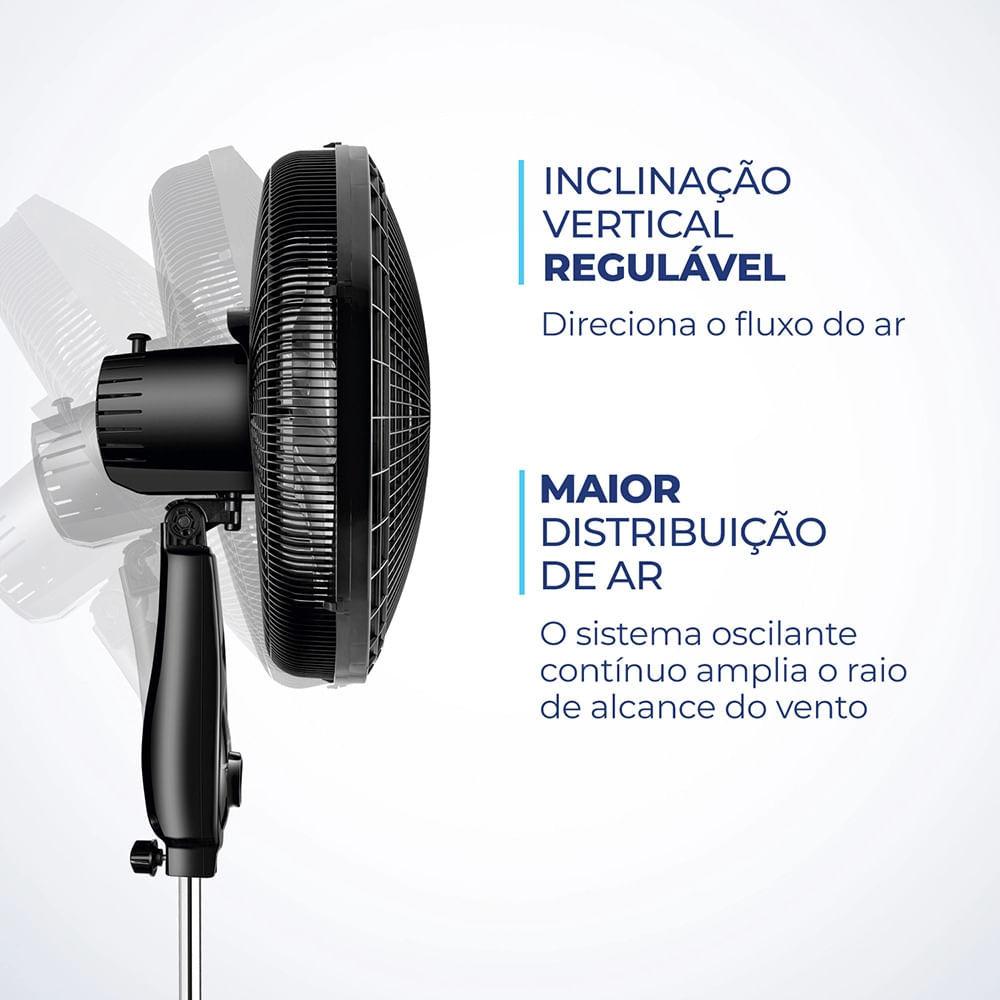Ventilador De Coluna Mondial Super Power 6 Pás Vsp-40c-nb - 40cm 220V