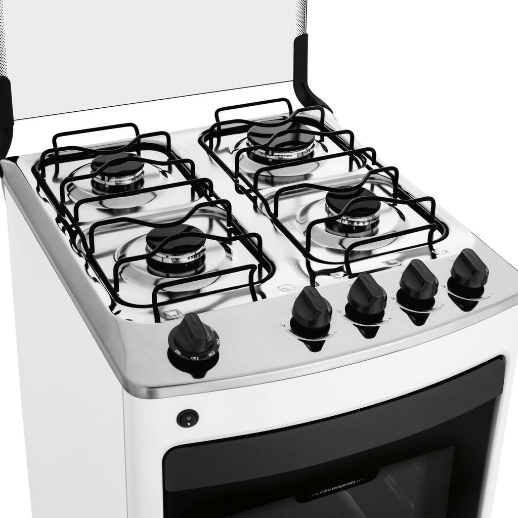 Fogão Consul 4 Bocas Branco Com Acendimento Automático - Cfo4nab