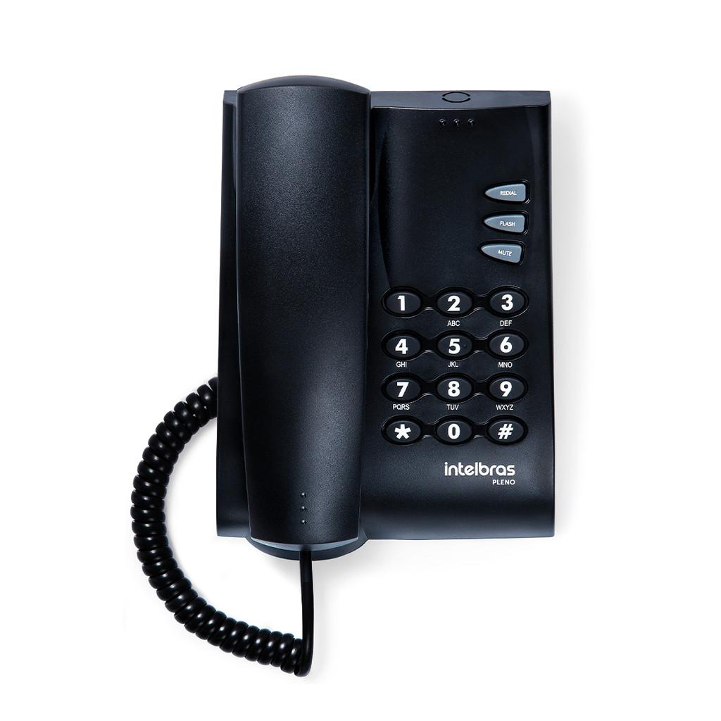 Telefone Pleno Intelbras Sem Chave Preto