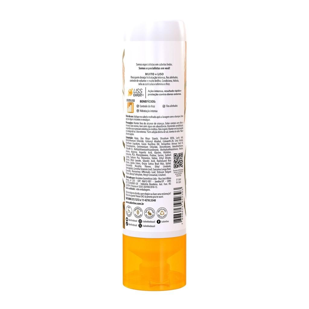 Kit Com Shampoo + Condicionador + Defrizante Meu Liso Muito+liso Salon Line