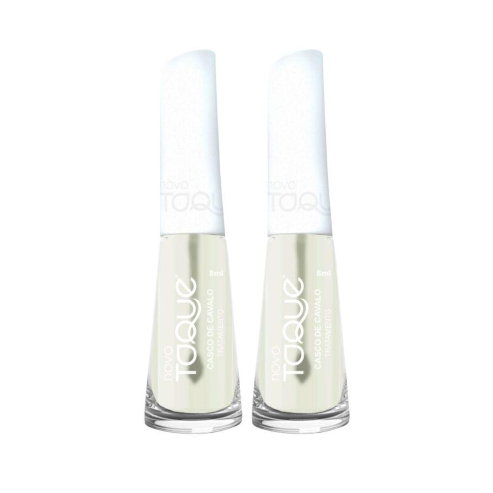 Kit 2 Base De Unha Novo Toque Tratamento Casco De Cavalo 8ml