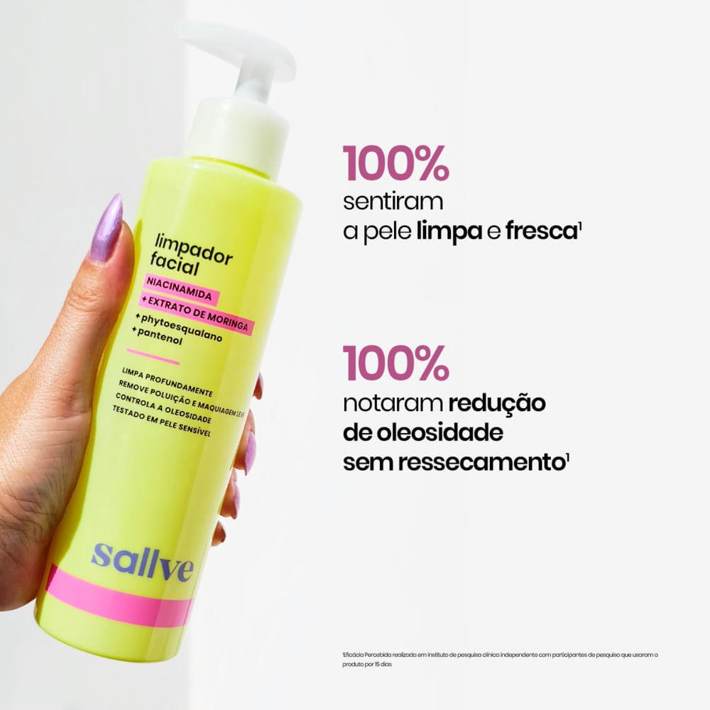 Limpador Facial Sallve Niacinamida E Extrato De Moringa 300ml