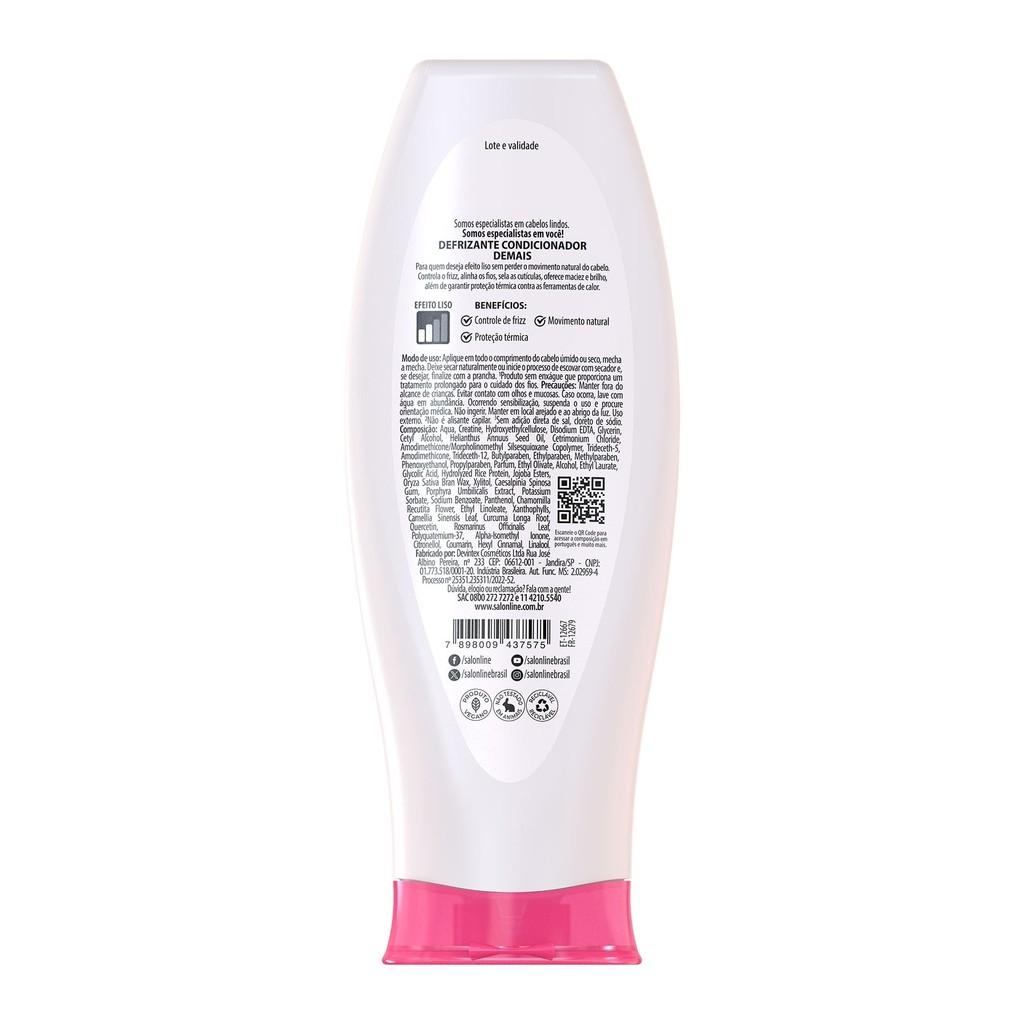 Kit Finalização Cabelos Lisos Maria Natureza + Defrizante Meu Liso Demais Salon Line