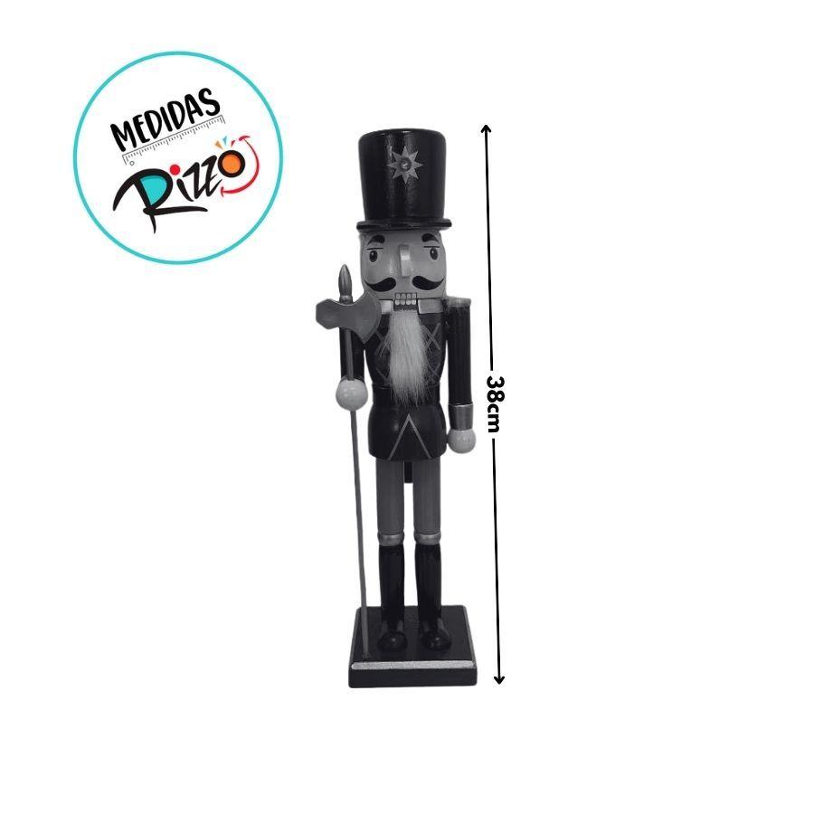 Soldado De Chumbo De Madeira Com Mastro - 38cm - Vermelho E Branco - 1 Unidade - Artlille - Rizzo