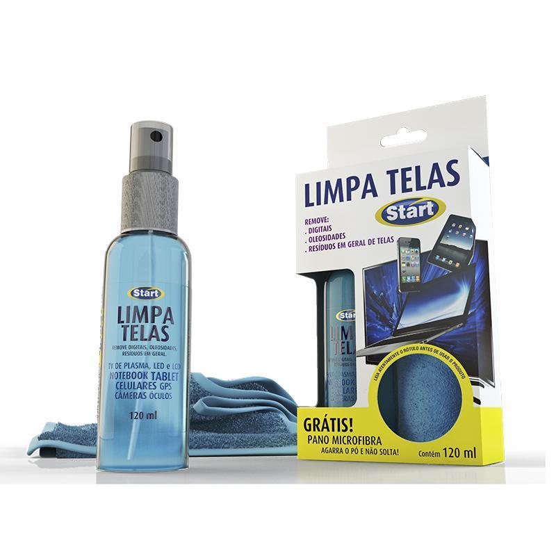Limpador Para Tela Start 120ml Pano Microfibra Start Química