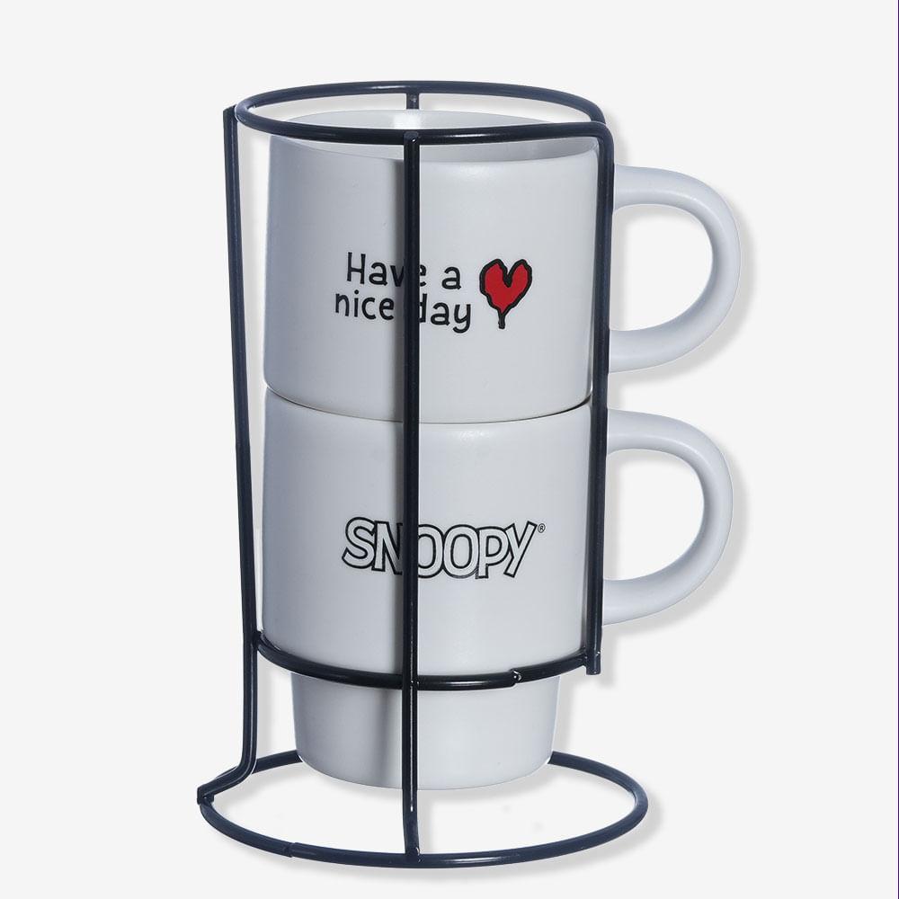 Kit Canecas Empilháveis Snoopy