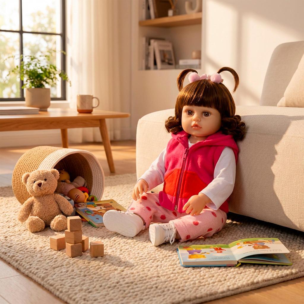 Bebê Reborn Boneca Gêmeos Irmãos Realista Menina E Menino Silicone Pode Dar Banho