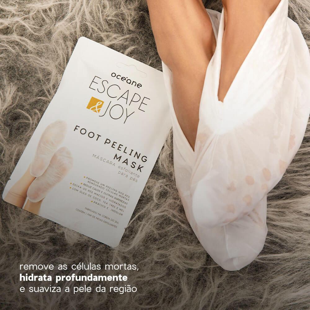 Máscara Esfoliante Para Pés Com Óleo De Coco - Foot Peeling Mask 1 Par