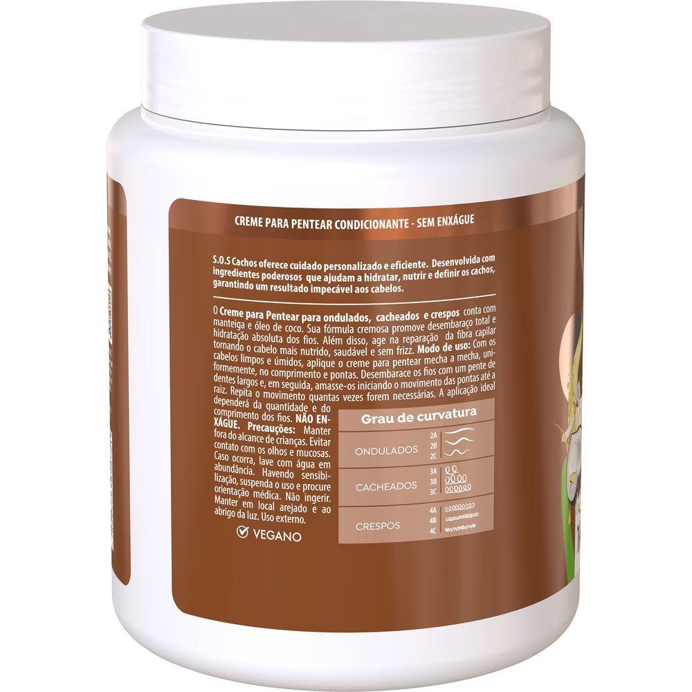 Creme Para Pentear Sos Cachos Óleo De Coco Hidratação Absoluta Salon Line 1kg