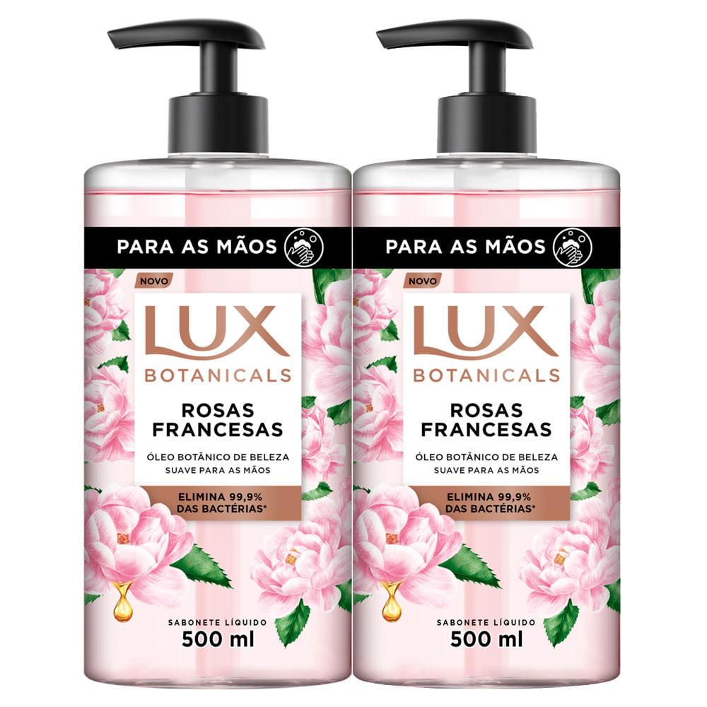 Kit 2 Sabonete Líquido Lux Botanicals Rosas Francesas 500ml