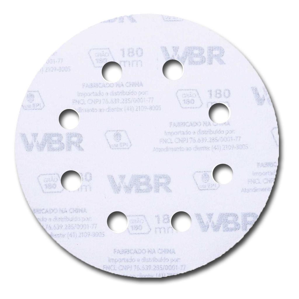 10 Disco Lixa Velcro 180mm Grão 120 Lixadeira Parede Wagner