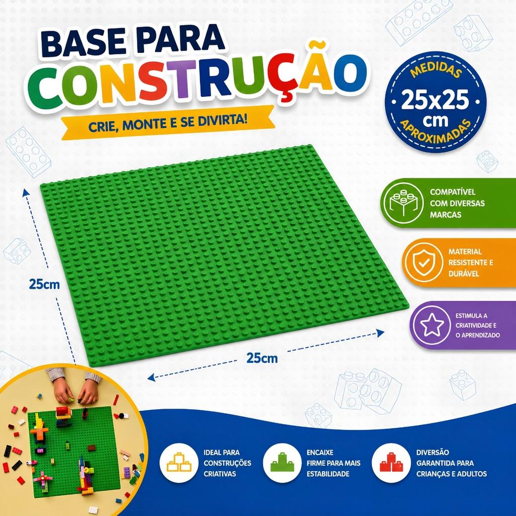 Base De Construção Blocos De Montar 26x26 - Castela Brasil