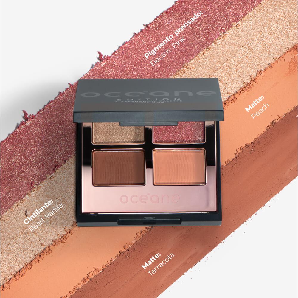 Kit Paleta De Sombras Power Glow Océane Edition + Pincel Para Sombra Ocn13 (2 Produtos)