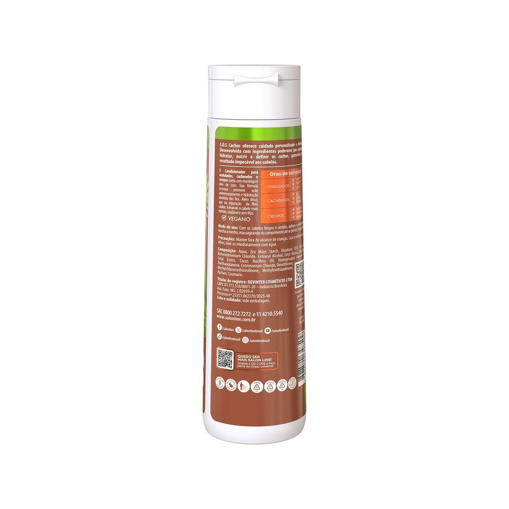 Condicionador Sos Cachos Coco Tratamento Profundo Salon Line 300ml