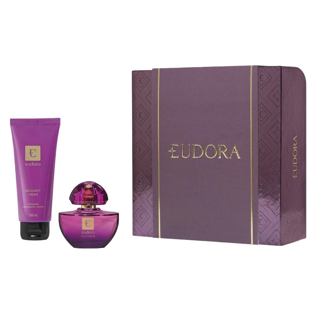 Kit Eudora Edp Roxo Perfume Edp 35ml + Loção Hidratante 100ml