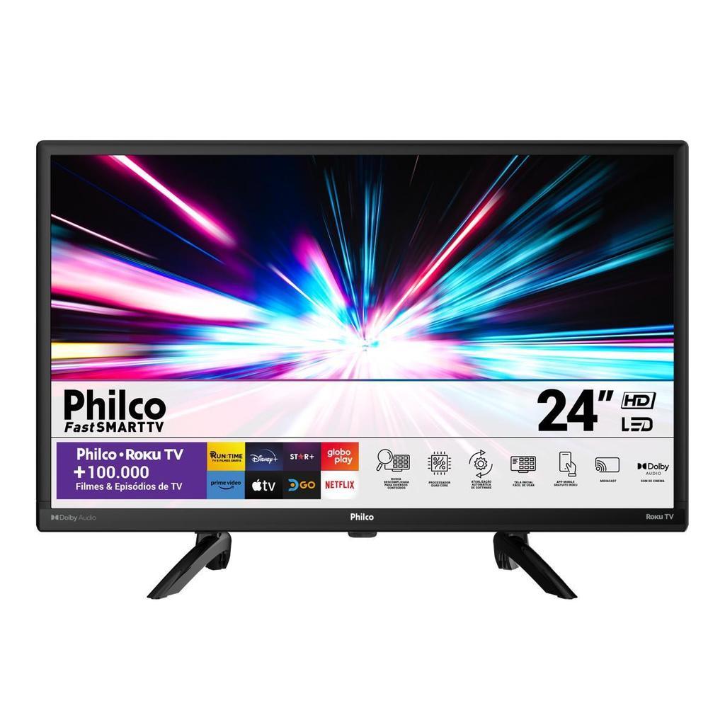 Smart TV 24 Philco Roku TV Dolby Audio Ptv24g5yr2cp