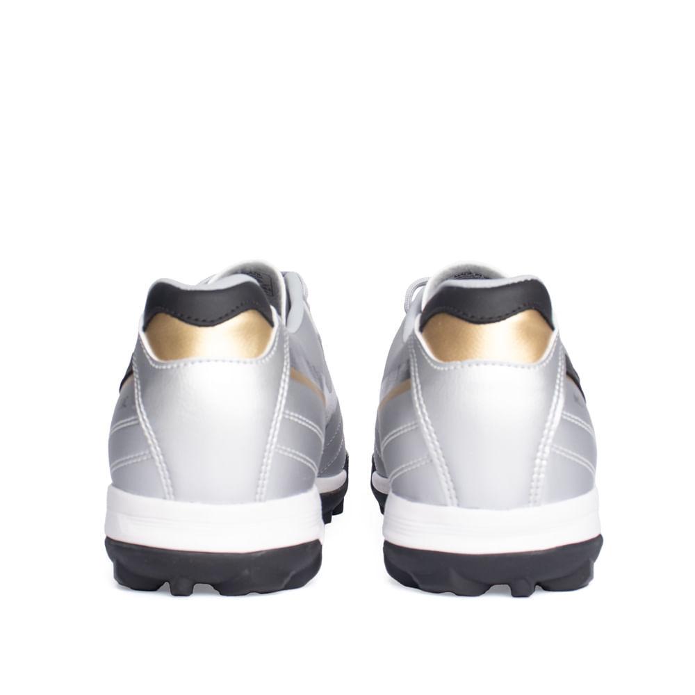 Chuteira Mizuno Morelia Classic Society Prata/preto