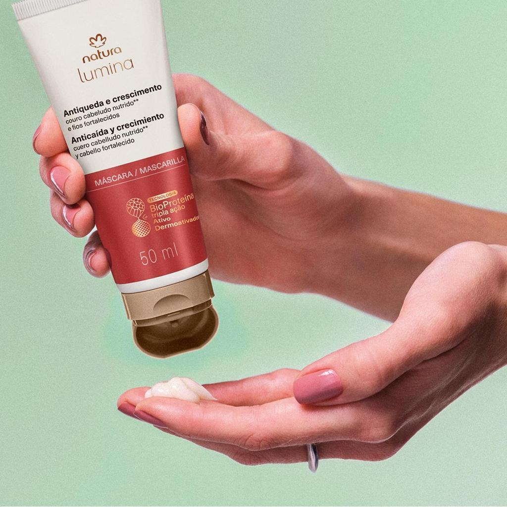Máscara Antiqueda E Crescimento Natura Lumina 50 Ml