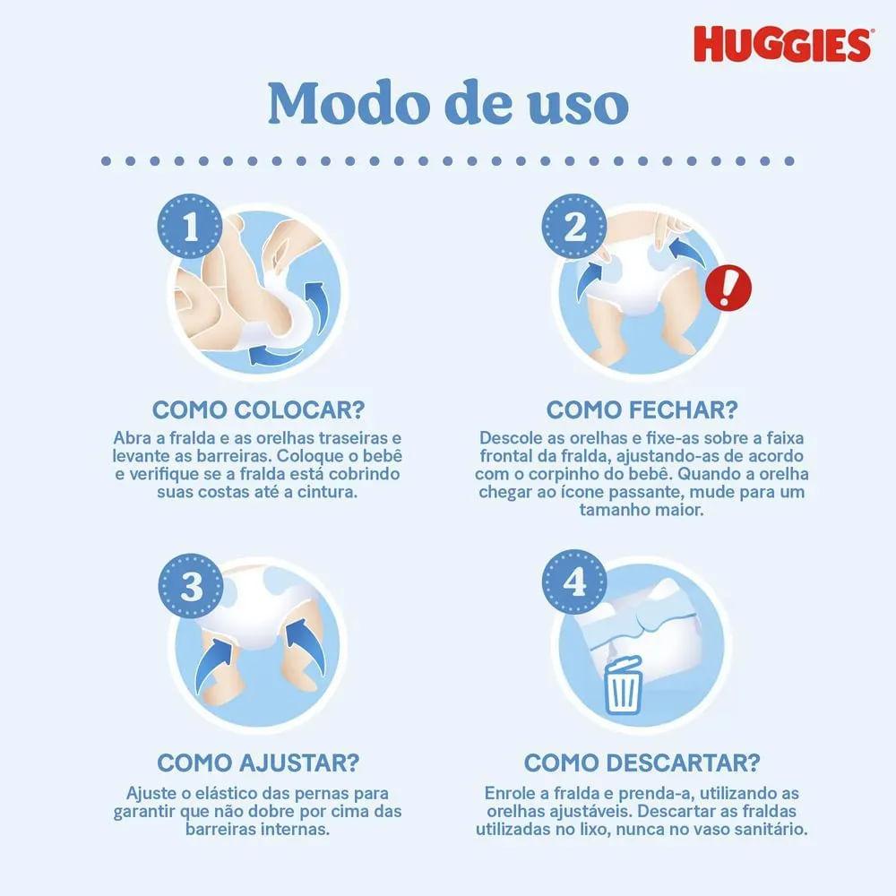 Kit 3 Fraldas Huggies Tripla Proteção Meguinha Xg - 84 Tiras