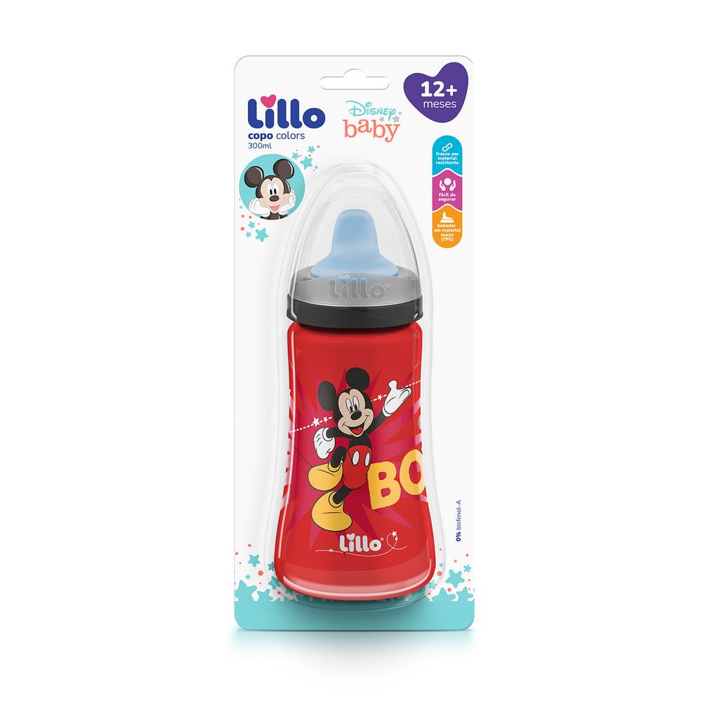 Copo Colors Bico De Silicone Disney Mickey Vermelho - Lillo