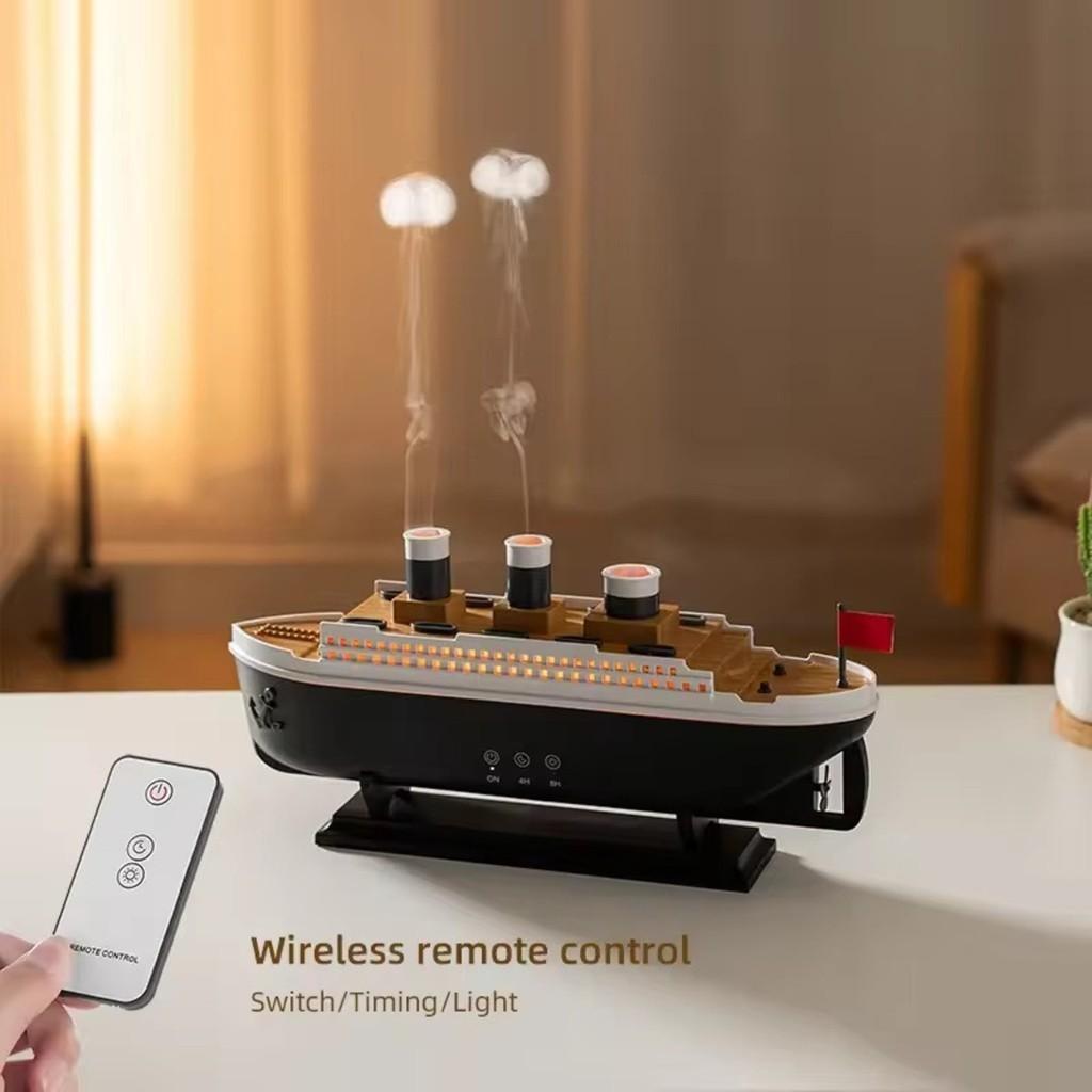 Umidificador Aromatizador 2500ml Navio Luz Colorida Controle Remoto Oásis Oih-6517