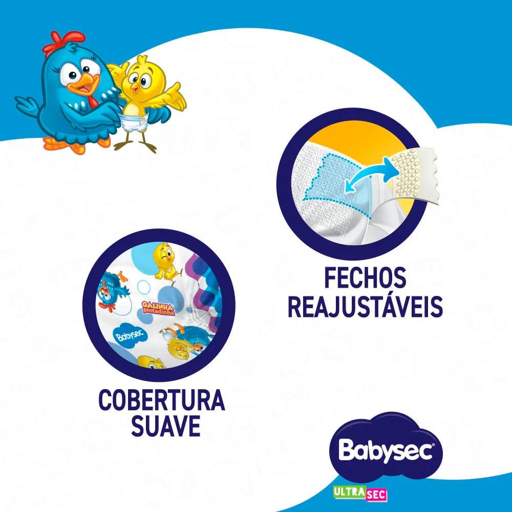 Fralda Descartável Babysec Galinha Pintadinha Ultrasec Mega M 38 Tiras