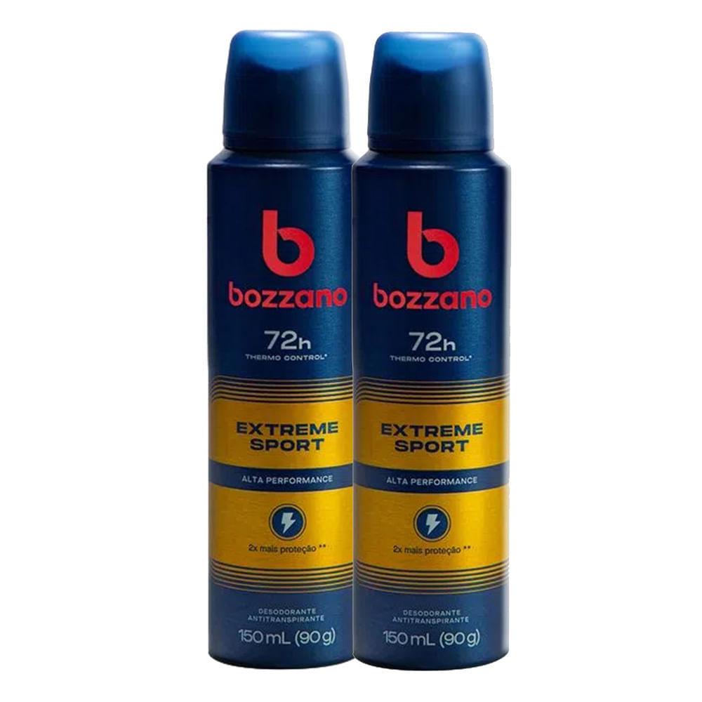Kit 2 Desodorante Bozzano Extreme Sport Aerossol Antitranspirante Masculino 150ml