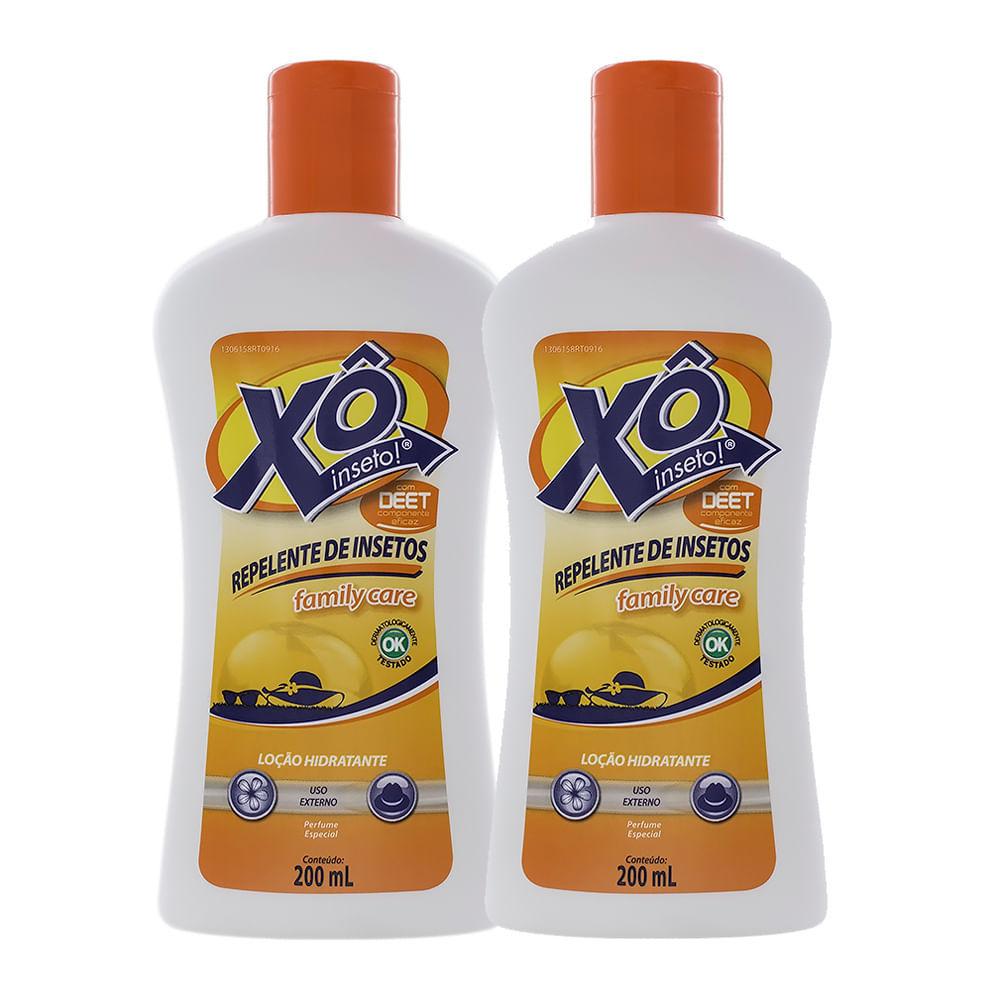 Kit 2 Repelente Xô Inseto Family Care Loção Com 200ml