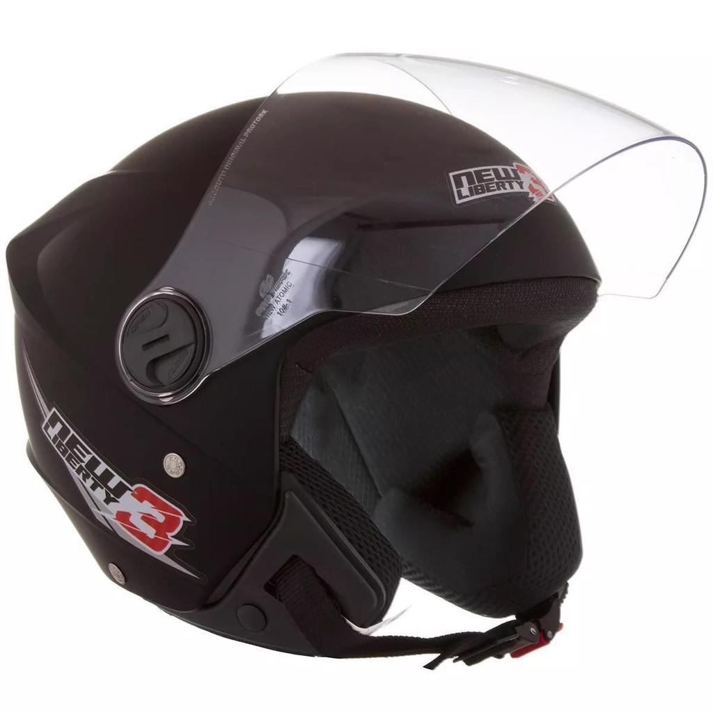 Capacete PRO Tork New Liberty Three Aberto Fosco Preto