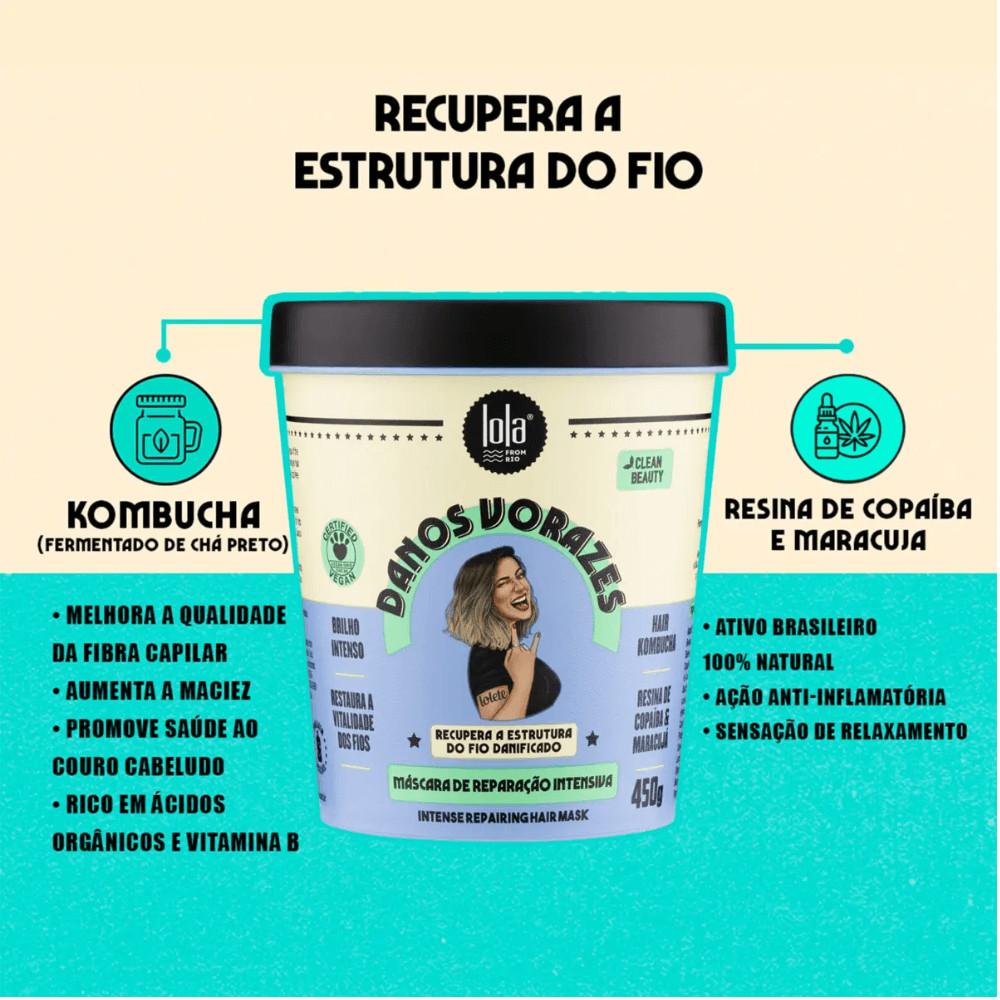 Máscara Lola De Reparação Intensiva Danos Vorazes 450g