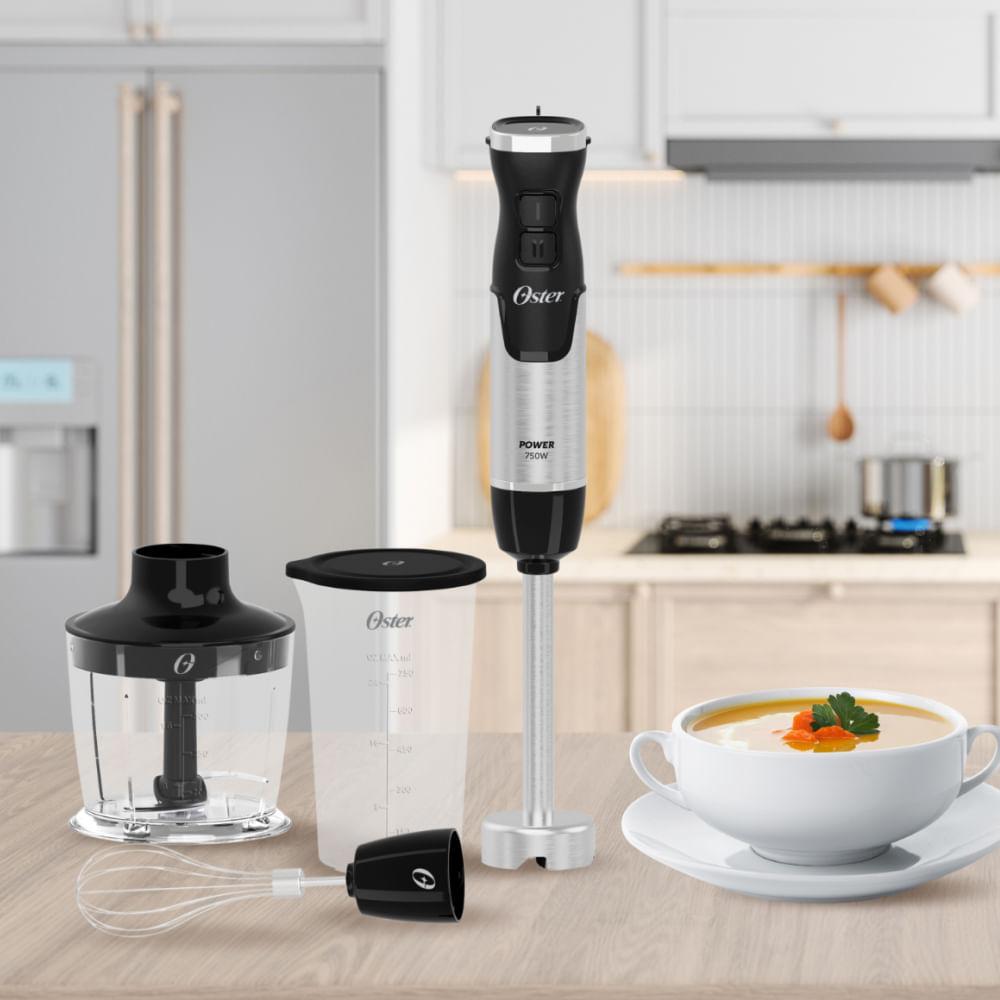 Mixer Power Oster Black Inox 3 Em 1