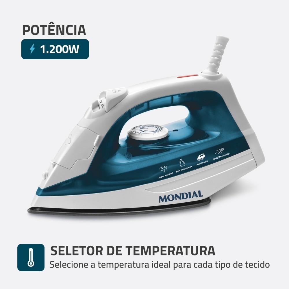 Ferro De Passar A Vapor 1200 Watts F-32 Mondial
