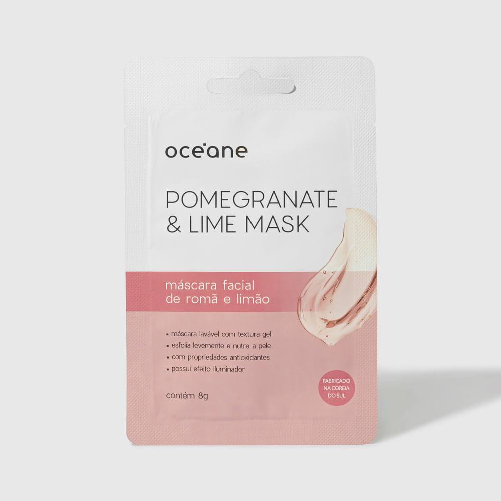 Máscara Facial De Romã E Limão - Pomegranate And Lime Mask 8g