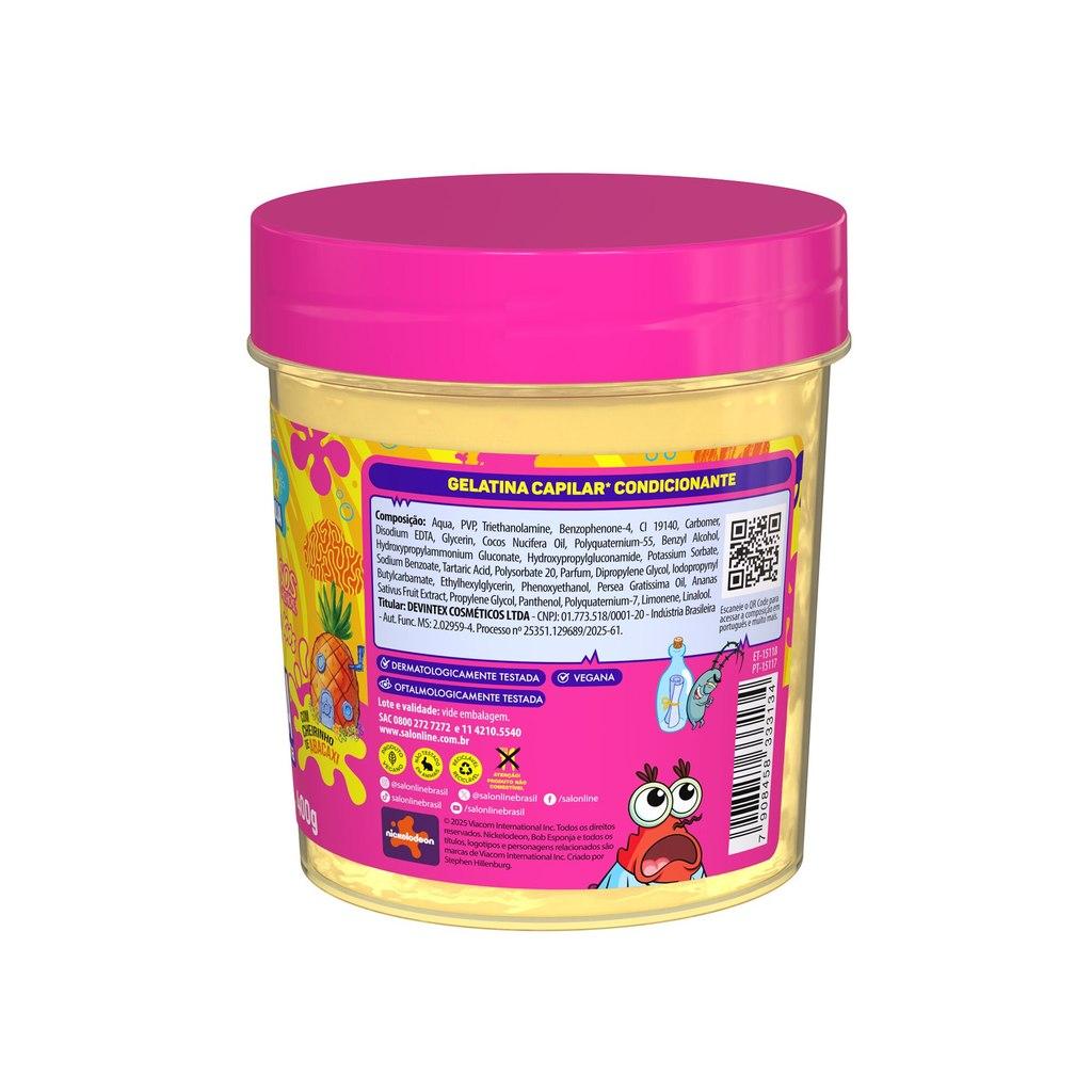 Kit Cronograma Capilar Sos Cachos Kids Bob Esponja