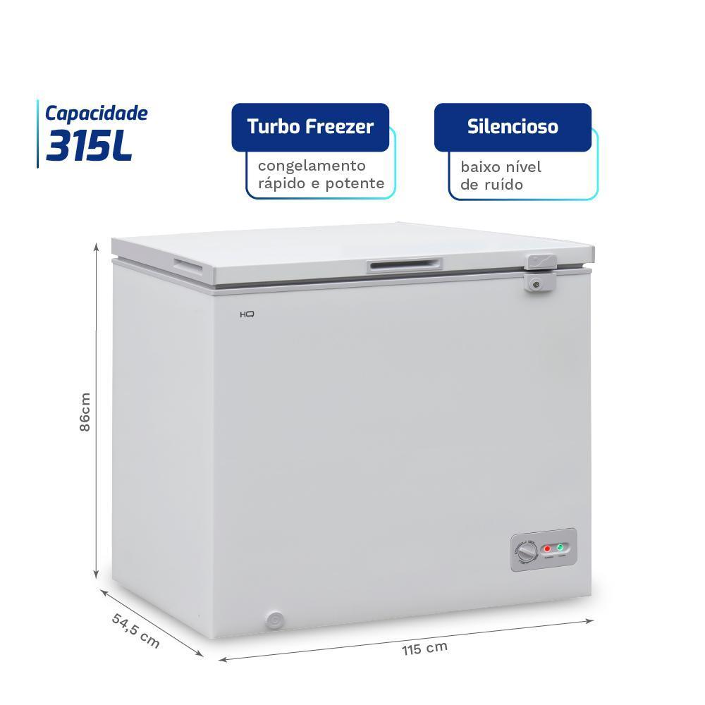 Freezer E Conservador Horizontal Hq 315 Litros Degelo Manual Branco Hq-315cflh