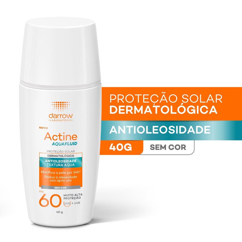 Protetor Solar Actine Aquafluid FPS 60 Sem Cor 40g