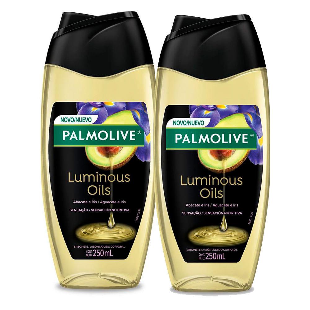Kit 2 Sabonete Líquido Palmolive Luminous Oils Sensação Nutritiva 250ml