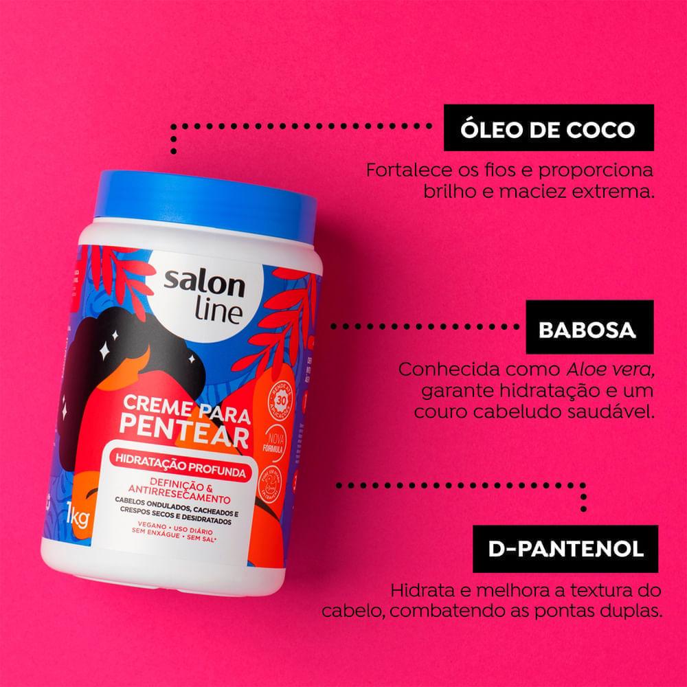 Creme Para Pentear Salon Line Hidratação Profunda 1kg