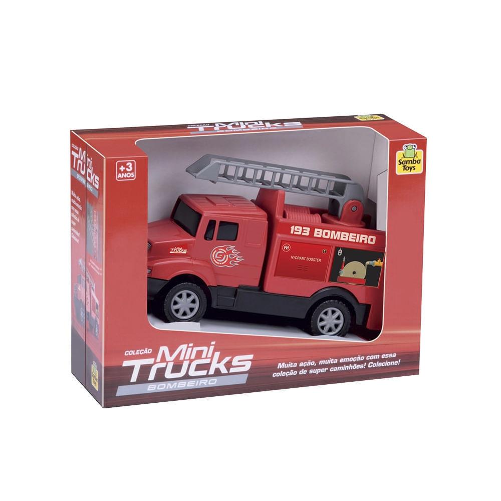 Caminhão Mini Truck Samba Toys Bombeiro