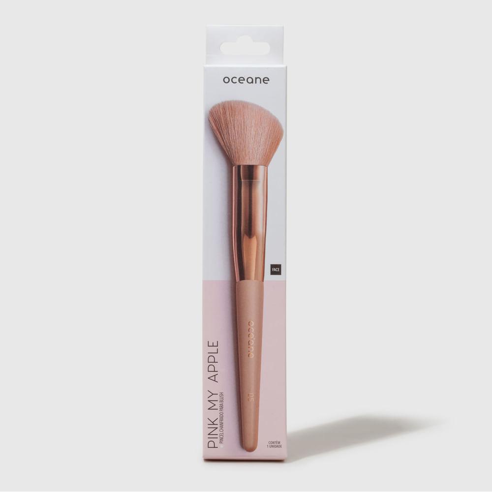 Pincel Para Blush Chanfrado - Pink My Apple Ocn5