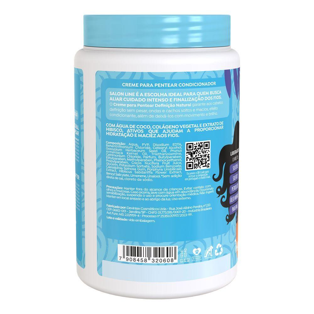 Creme Para Pentear Salon Line Definição Natural 1kg