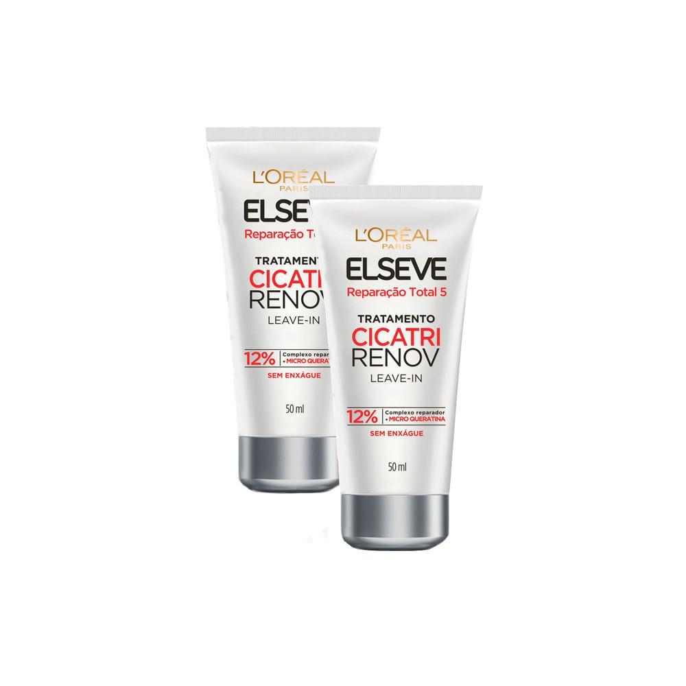Kit 2 Leave In De Tratamento L Oréal Paris Elseve Cicatri Renov 50ml