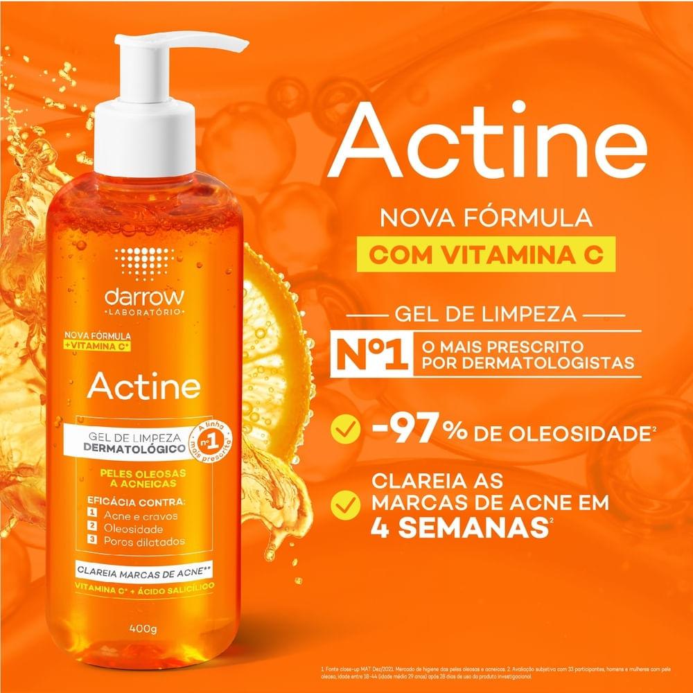 Gel De Limpeza Actine Peles Oleosas A Acneicas 400g