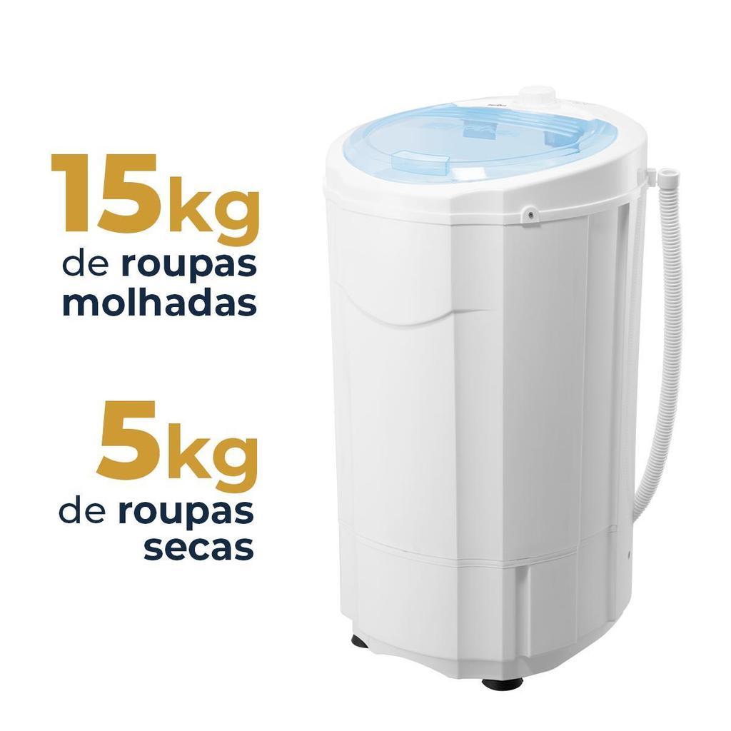 Centrifuga Roupas 15kg Britânia Cesto Extragrande Inox Bcr15b