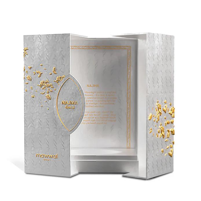 Perfume Árabe Mawwal Najma Unissex 100ml Eau De Parfum Sensação De Frescor Sofisticado Masculino Feminino